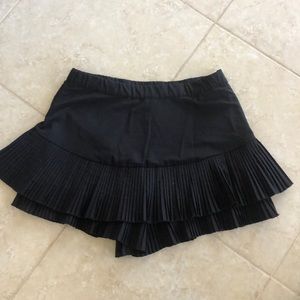 Zara black ruffle skort.